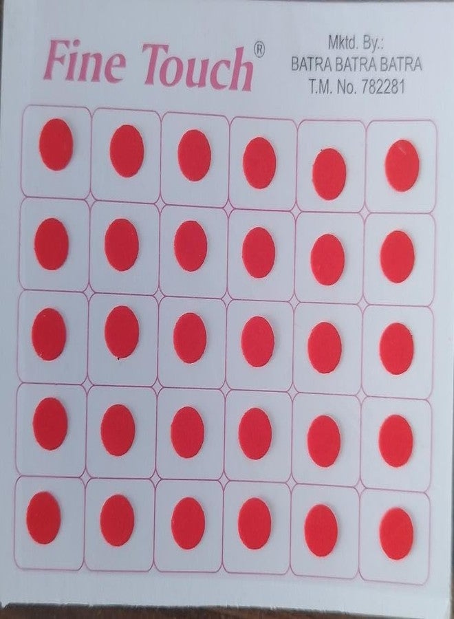 Fine Touch 720 Bindi Count Red Color Multi Size Polka Dots Indian Daily Use or Craft work Bindi (Red) - Image 4